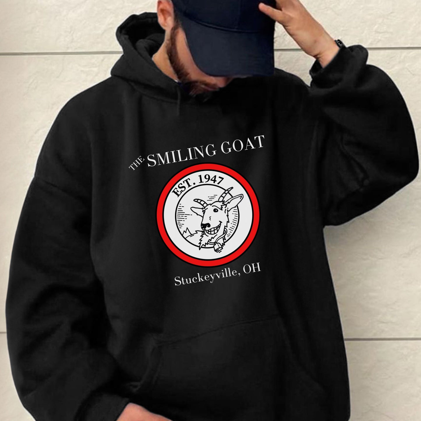 The Smiling Goat | Unisex Hooded Sweatshirt