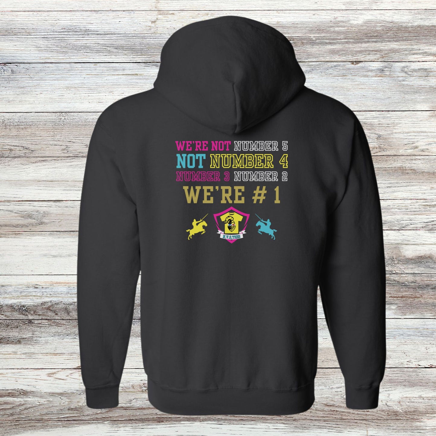 NVOTees Branded Unisex Full Zip Hooded Sweatshirt