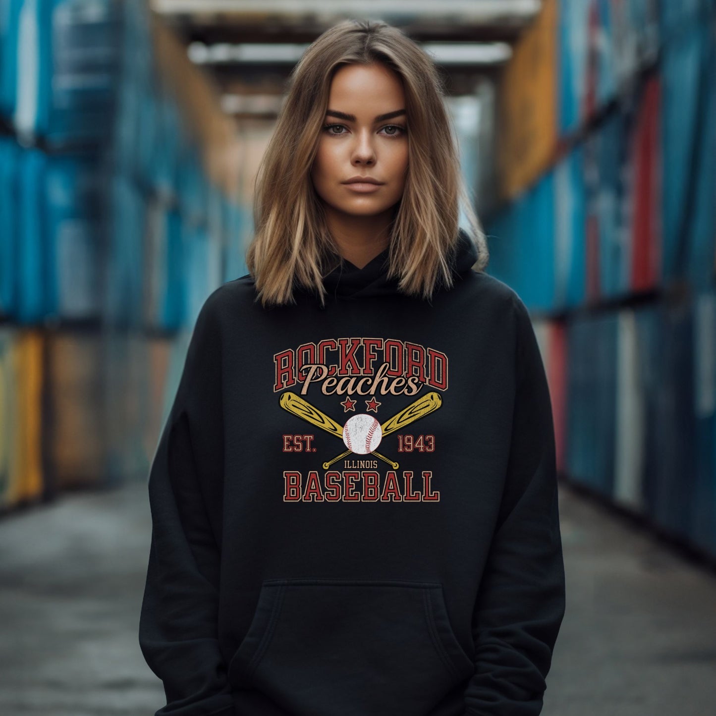 Rockford Peaches | Unisex Hooded Sweatshirt