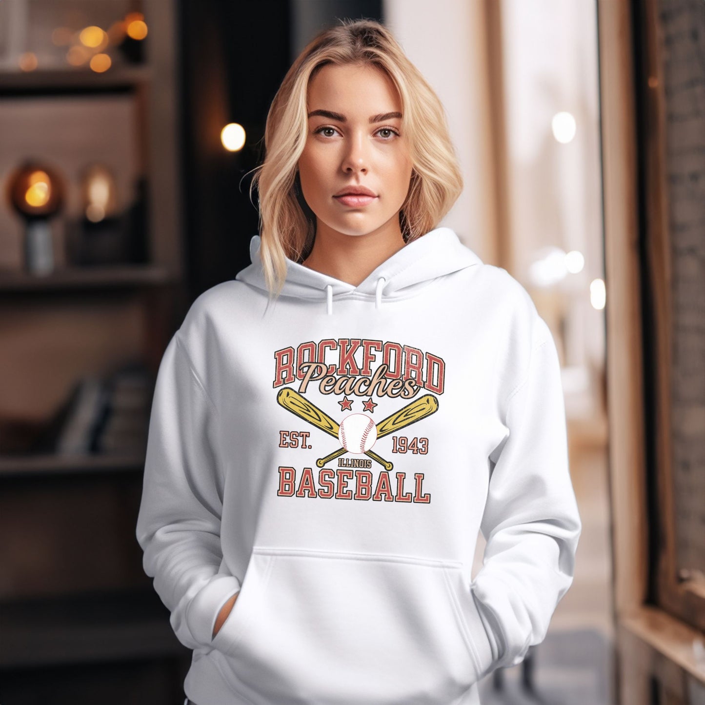 Rockford Peaches | Unisex Hooded Sweatshirt